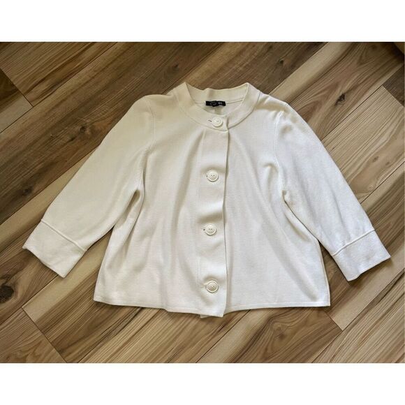 GEORGE Cream Button Down Cardigan - Picture 1 of 9